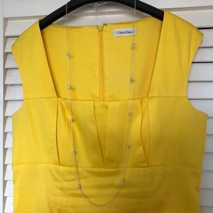 Calvin Klein pleated cocktail dress